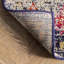 Tapis bleu marine / ivoire à motif médaillon rétro Bedelia-1089734583