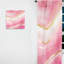 Alata - Abstrait géométrique en marbre rose II - rideau en velours moderne - obscurcissant - 1 panneau-1627838327