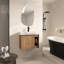 Meuble-lavabo mural 28 po avec lavabo en céramique blanche et porte à fermeture en douceur, emballage KD-559139684-559139685