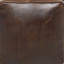 Pouf en toile brun avec poignées en cuir 20 po x 20 po x 19 po