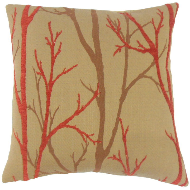 Housse de coussin de feuillage ryne