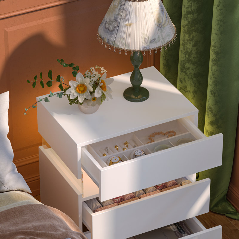 20'' W Nightstand, White