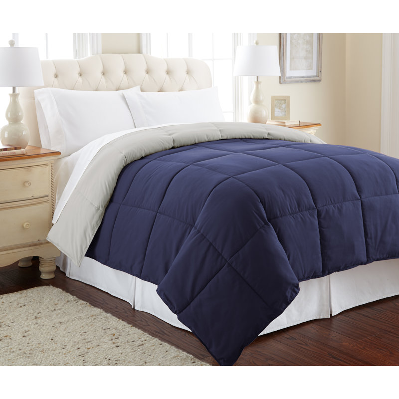 Modern Threads Sanctuary by PCT Down Alternative Microfiber Quilted Reversible Comforter & Duvet Insert - Soft, Comfortable Alternative to Goose Down - Bedding for All Seasons