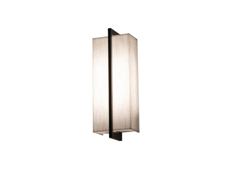 289C0D567E124D679D11D5A53AA0E37C Applique murale DEL Apex 14 po Blanc lin/Espresso 120-277 V, 30/35/40 K