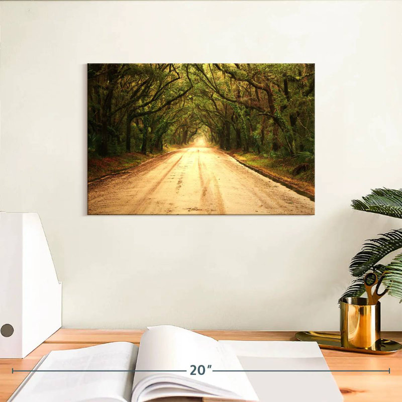 Mehar Tree Lined Dusty Road, 8" H x 12" W