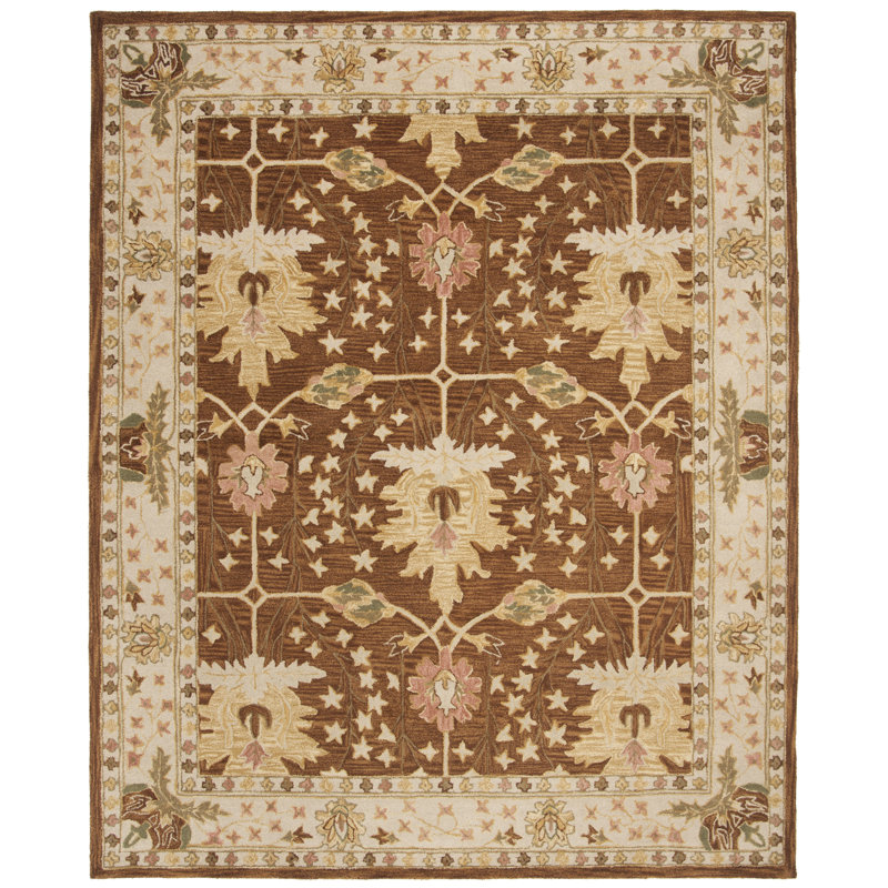Tingley Hand Tufted Wool Pile Oriental Rug, Rectangle 9'6" x 13'6"