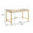 Lillyann 1 - Drawer Writing Desk with Mirrored Top-26209164