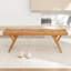 Banc en bois massif et canne Brylynn-1744925510