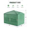 Ensemble de serre durable durable en PE avec portes à fermeture à glissière, fenêtres en filet, tente de culture pour toutes les saisons - facile à assembler, vert