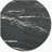 Enlow black circular marble texture smart side table