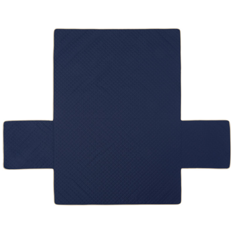 Housse pour canapé de patio Cover Bonanza, H 25 po x l 54 po x P 21 po, Bleu marine / brun clair