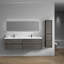 Ensemble de meuble-lavabo double mural 84 po Seavy-1018436946