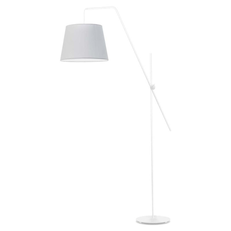 Ayash 176cm Task Floor Lamp, White, Light Grey