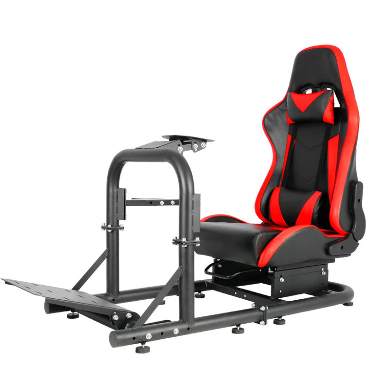 Anman Racing Simulator Cockpit With Racing Seat fit for PC PS4 XBOX ONE Racing Wheel Stand Video Game for Logitech G25 27 G29 G920 923 Fana 並行輸入品