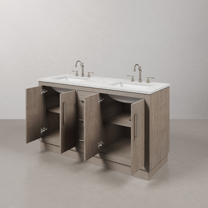 Hugo 60'' W Vanity, Chrome