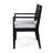 Dining Chair  2 , Dark Grey - Hand Crafted Wood With Substantial Frames And Water- Cushions, Chic Seating 2Pcs Chairs Fabric Cushion, Exquisite