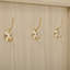 Modern Wardrobe with Curved Doors, Hanging Rail and Drawers for Bedrooms and Entryways