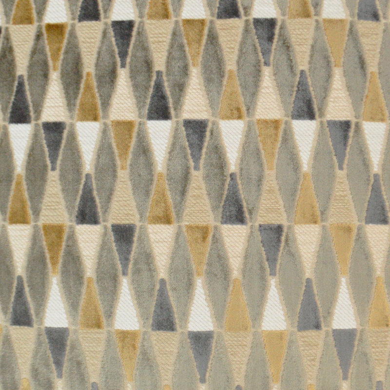 Abrash Geometric Throw Pillow, Mustard, Square 20"