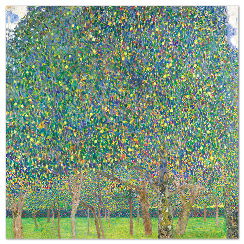 The Pear Tree by Gustav Klimt - No Frame Print on Plastic / Acrylic, 65cm H x 65cm W