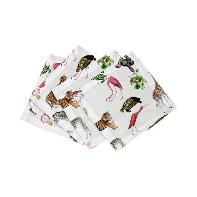 Exotix Cotton Sateen Cocktail Napkins