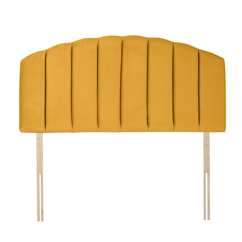 Merlin Upholstered Headboard, Kingsize (5'), Ochre Velvet
