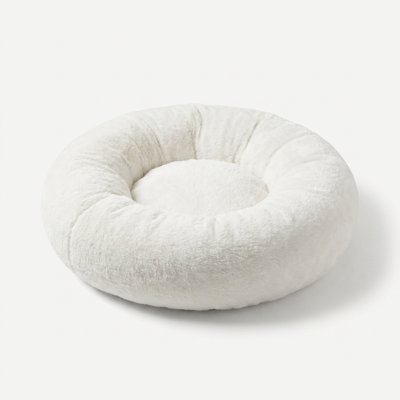 Plush Round Bolster Cuddler Nesting Pet Bed