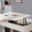 Adjustable L-Shaped Writing Desk with Power Outlet