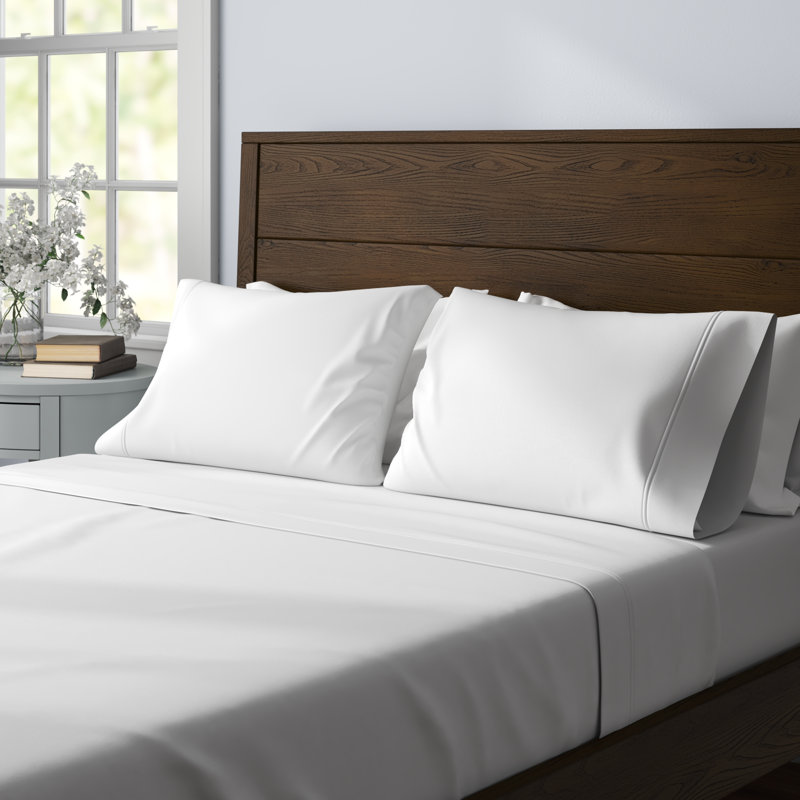 Dayville Microfiber Sheet Set, Queen, White