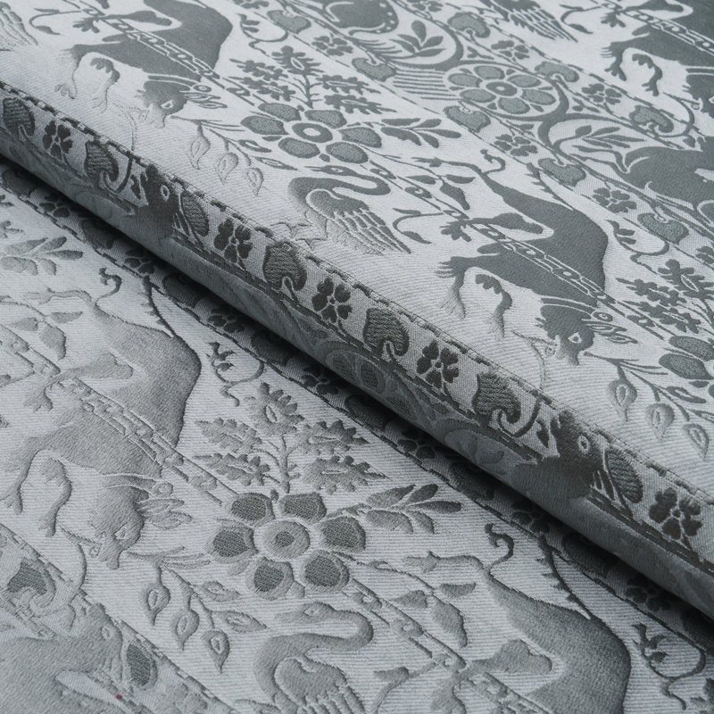 Animali Fabric, Slate Blue