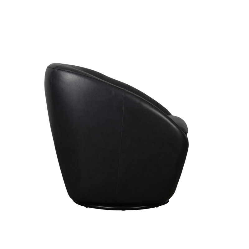 Fauteuil d'appoint pivotant Cladeus, Gris / Brun