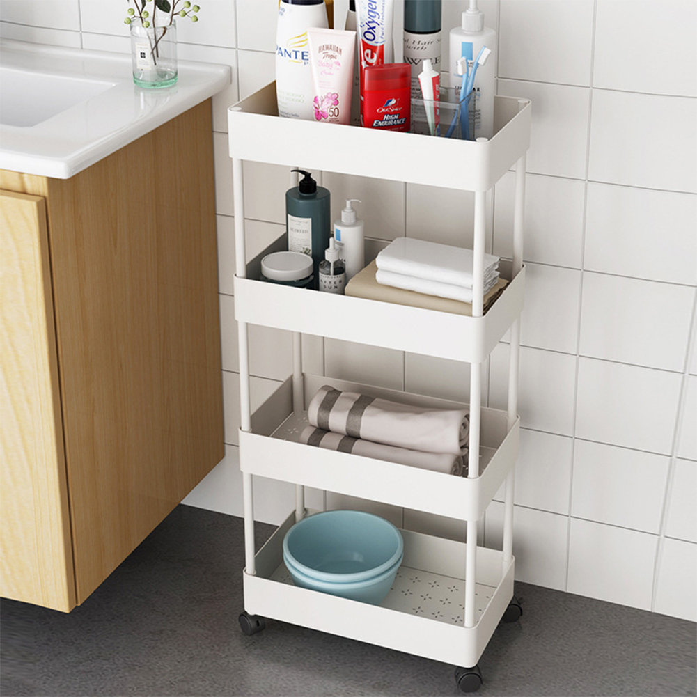 90cm H x 40cm W 4 - Cabinet Utility Cart with Wheels