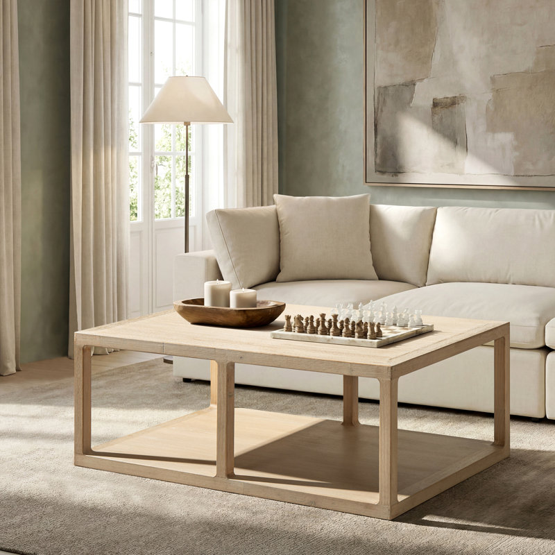 Table basse à cadre ouvert en bois récupéré Sabin