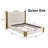 Elvyra Velvet Upholstered Low Profile Platform Bed-808033228-808201927