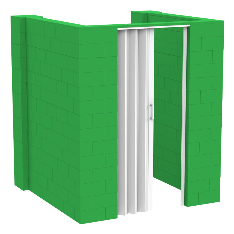 Ensemble de chambre en U Everblock, H 84 po x l 144 po x P 120 po, Vert