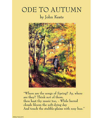 « ode to automne » par john keats, impression
