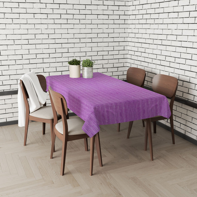 Nappe de qualité supérieure (55 x 71 pouces), 65% coton / 35% polyester, facile à nettoyer | Lavable à la machine, va au sèche-linge, repasse | Parfait pour la salle à manger, les fêtes et les occasions spéciales, design élégant et durable