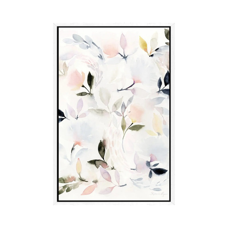 Poetic 1 Piece Wall Art on Canvas, 66.04 cm H x 45.72 cm W, White Framed