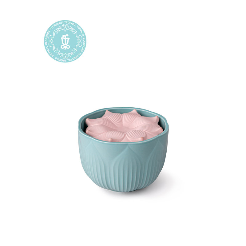 Fleurs Perfume Diffuser. Tropical Blossoms Scent, Blue