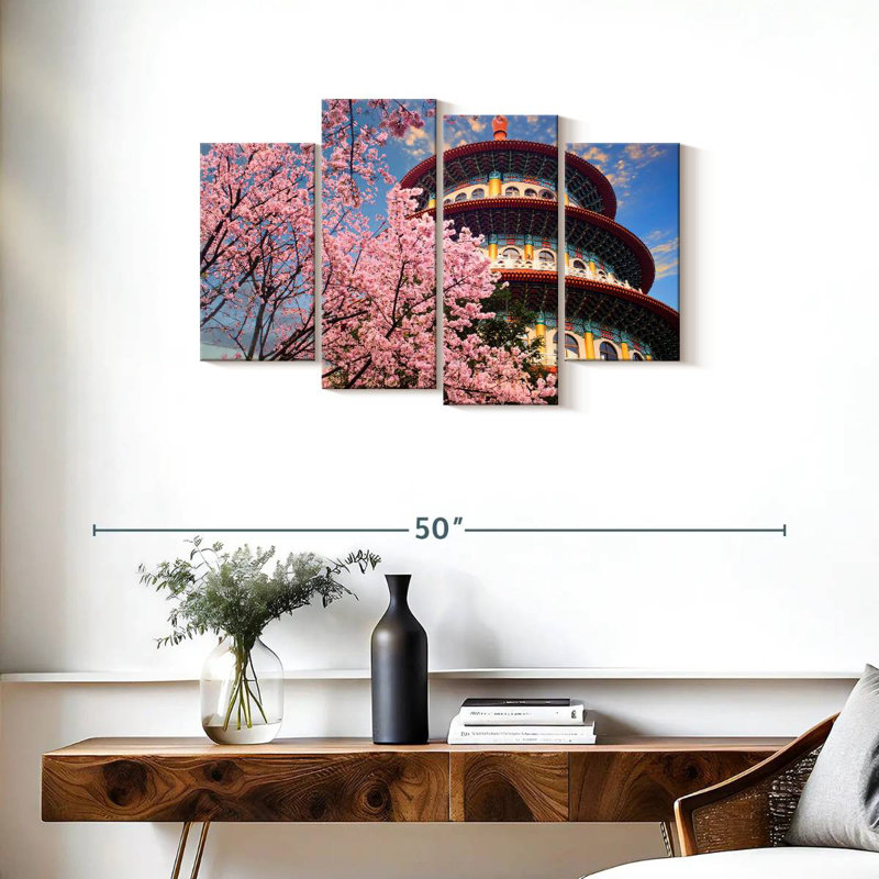 Arbre Sakura, temple Sirci Wuji, H 22 po x l 36 po