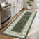 Modern Plaid Machine Washable Rug with Non-Slip Backing, Foldable Low Pile Floor Cover, Contemporary Bordered Indoor Mat for Bedroom, Living Room