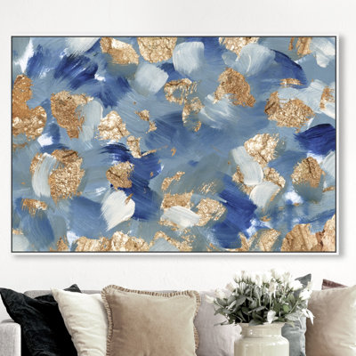 " Abstract Oceans Of Gold, Glam Gold " by Oliver Gal
