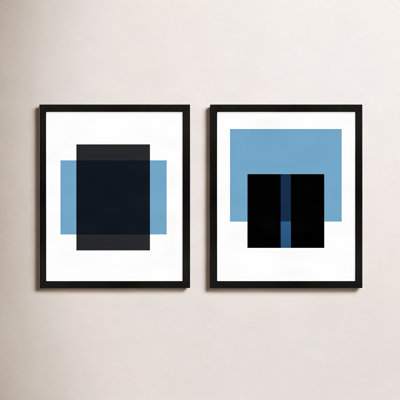 Alba "Black and Blue" 2-Piece Print Set