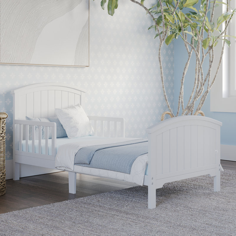 Lit pour tout-petit Hampton, Blanc mat