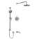 Edge™ 1/2" Thermostatic & Pressure Balance Shower System with up to 3 Functions featuring RioWise™ Valve Technology