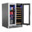 Koolmore 24 in. Width 21 Bottles and 60 Cans Dual Zone Freestanding/Built-In Wine & Beverage Refrigerator.