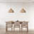 Andreina 1 - Dreamy Palm Fibers Pendant Light - Natural Dome 1-Light Polished Handwoven Dimmable Hanging Light For Kitchen Island, Kitchen, Dining Room, Living Room or Bedroom in Boho, Country, Farmhouse, Modern Farmhouse & Mid-Century Modern Style-763430057