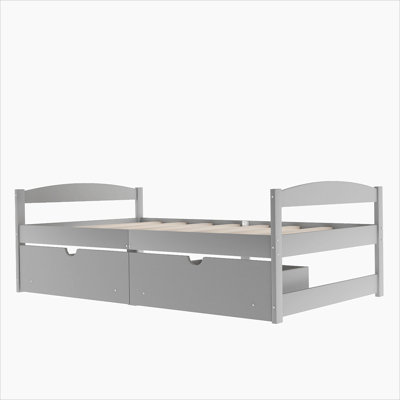 Lit plateforme simple avec deux tiroirs