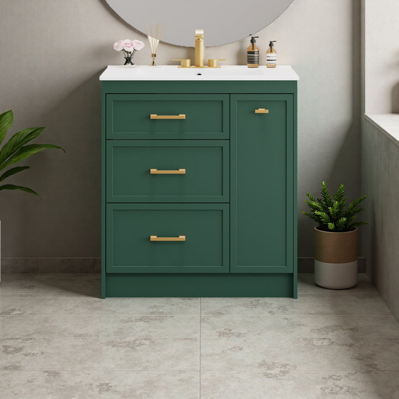 Classic 30" Bathroom Vanity Set, Green