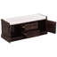Banc de rangement avec 2 tiroirs et 2 armoires, banc à chaussures avec coussin amovible-1403460821