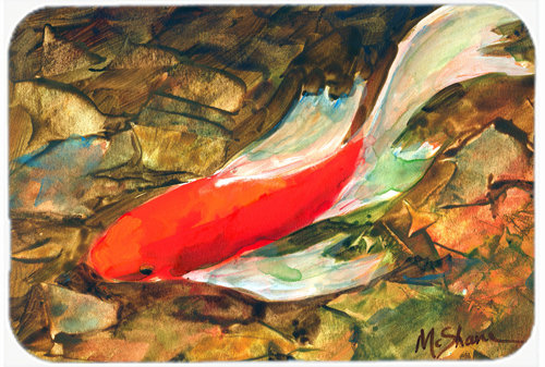 Koi Fish Glass Cutting Board